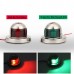 1 pair 12V Red Green LED Car Yacht Boat Marine Signal Navigation Light Indicator Stainless Steel IP66